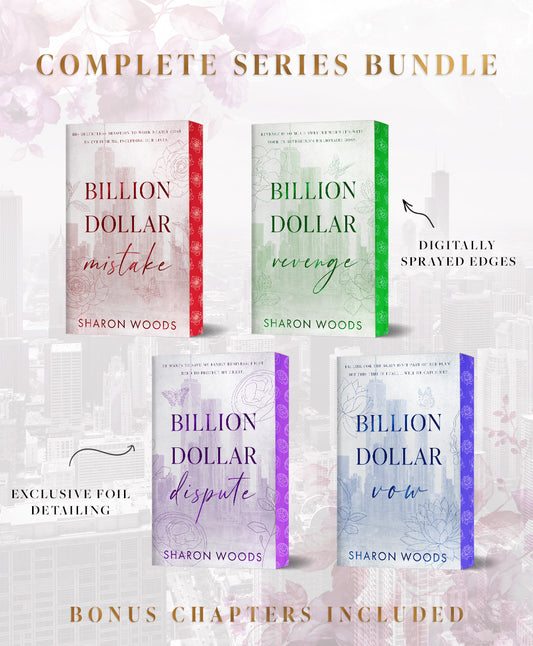 All Four Billion Dollar Foiled and Sprayed Edge Paperbacks